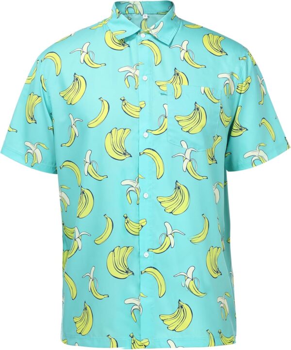 Men's Short-Sleeve Hawaiian Shirt - Banana